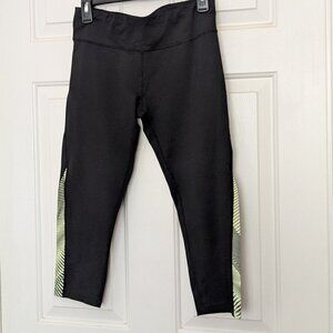 Calvin Klein Performance Stretch Athletic Workout Pants Womens Black Capri Sz M